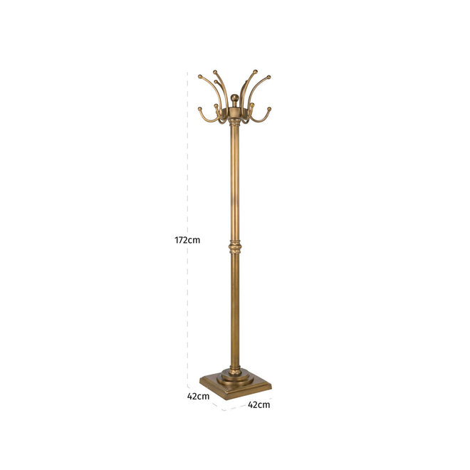 Kapstok Darwy brass antique