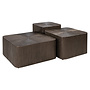 Salontafel Cubes Brunzae (Set of 3)