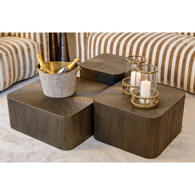 Salontafel Cubes Brunzae (Set of 3)