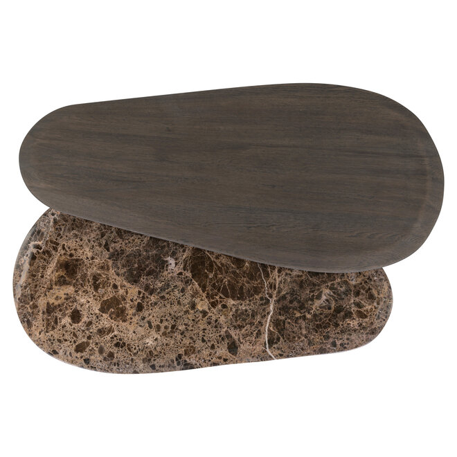 Salontafel Castello Smoked charchoal (Set of 2)