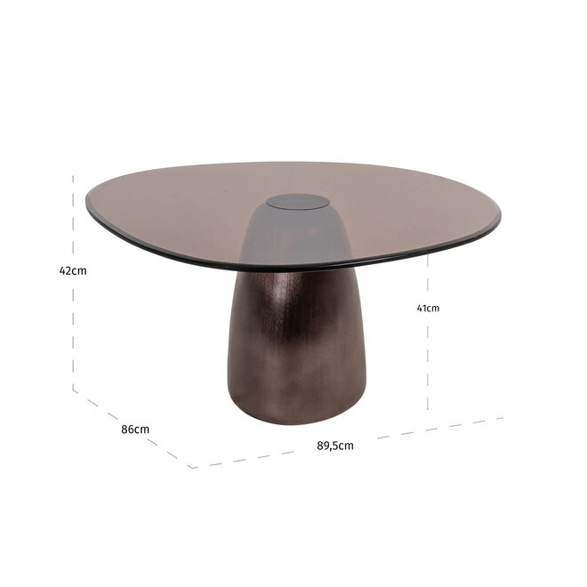 Salontafel Hayden bronze