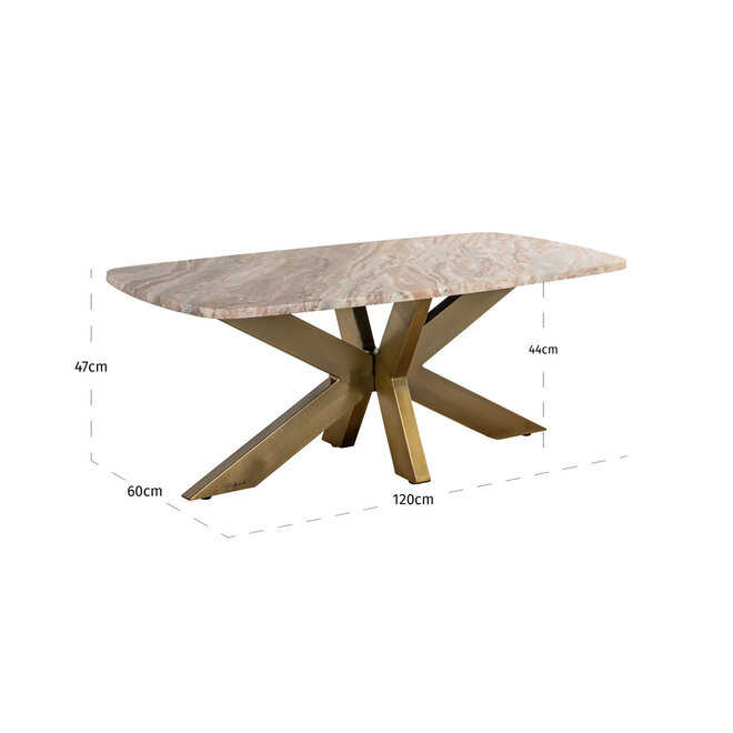 Salontafel Bottega Blush beige