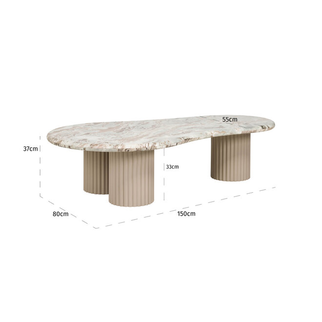Salontafel Coronel Blush beige