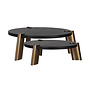 Salontafel Alexander Jones charcoal (Brody) (Set of 2)