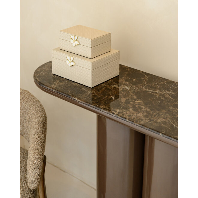Console Almundi chocolat brown