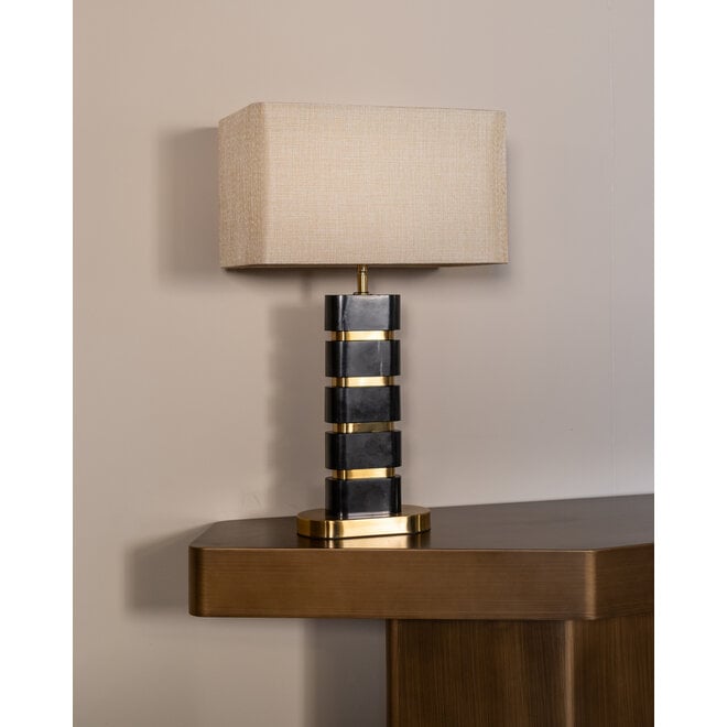 Console Hexa brushed gold