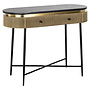 Console Ironville gold 2-drawers