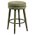 Counterstoel Tenashar green blockweave swivel