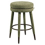 Counterstoel Tenashar green blockweave swivel