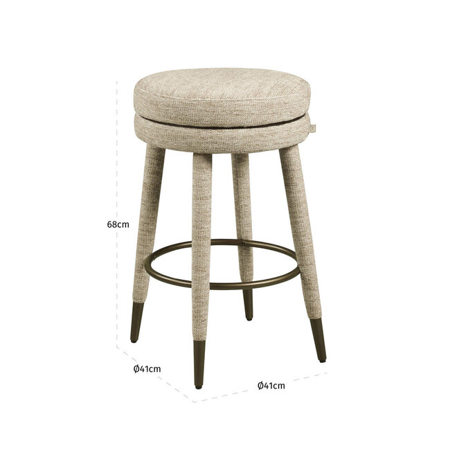 Counterstoel Tenashar natural softweave swivel
