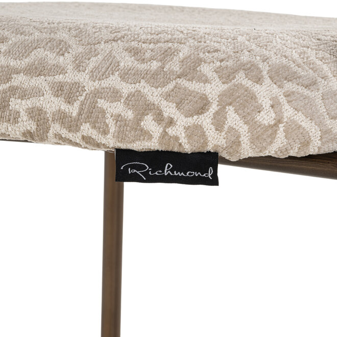Counterstoel Xenia beige leopard fire retardant (Set of 2)