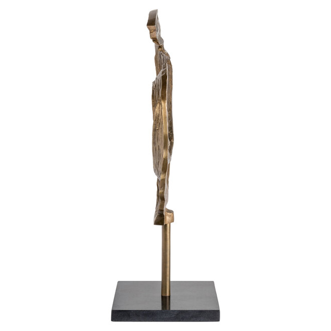 Decoratief object Swirl brass antique large