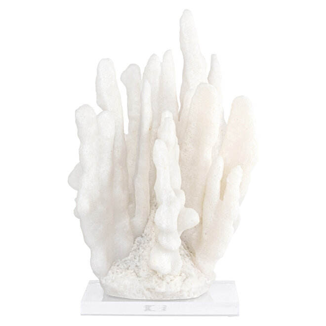 Decoratief object Lilly white coral look