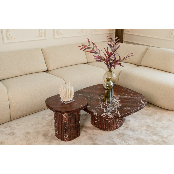 Decoratief object Lilly white coral look