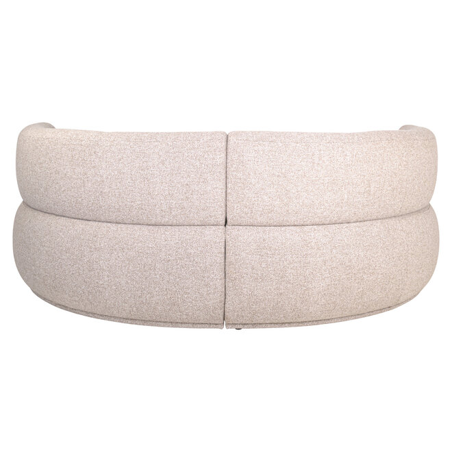 Eetkamer bank Sorrobon cayenne brown round (Set of 2)