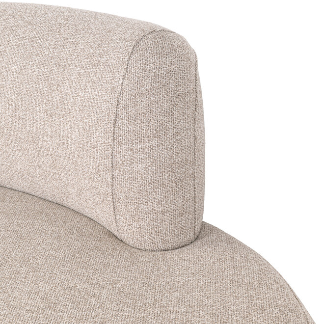 Eetkamer bank Sorrobon cayenne brown round (Set of 2)