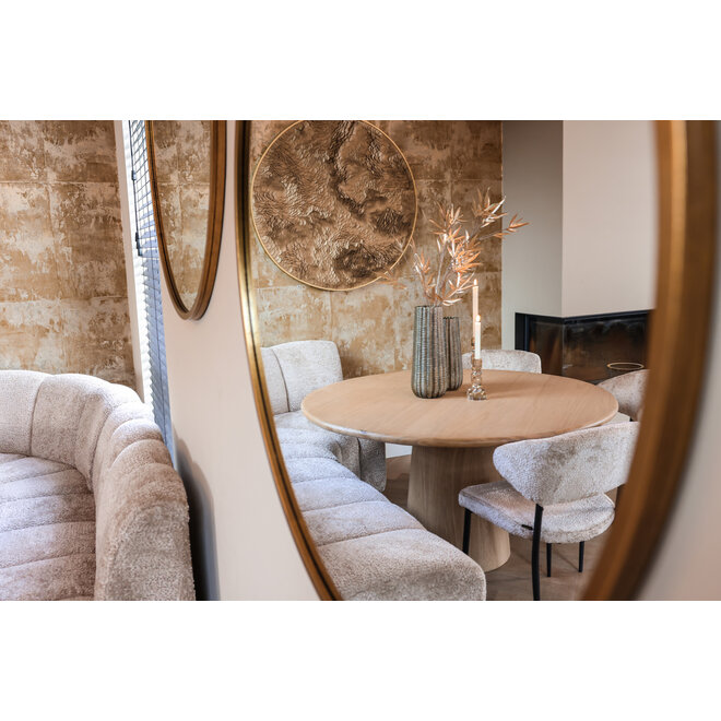Eetkamer bank Hillpark lovely beige round corner