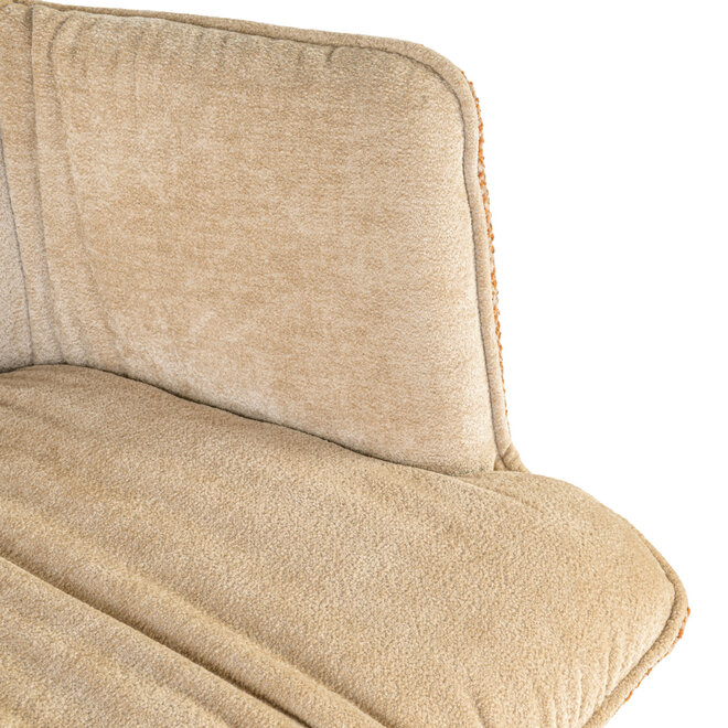 Eetkamerstoel Chase ginger jacquard swivel