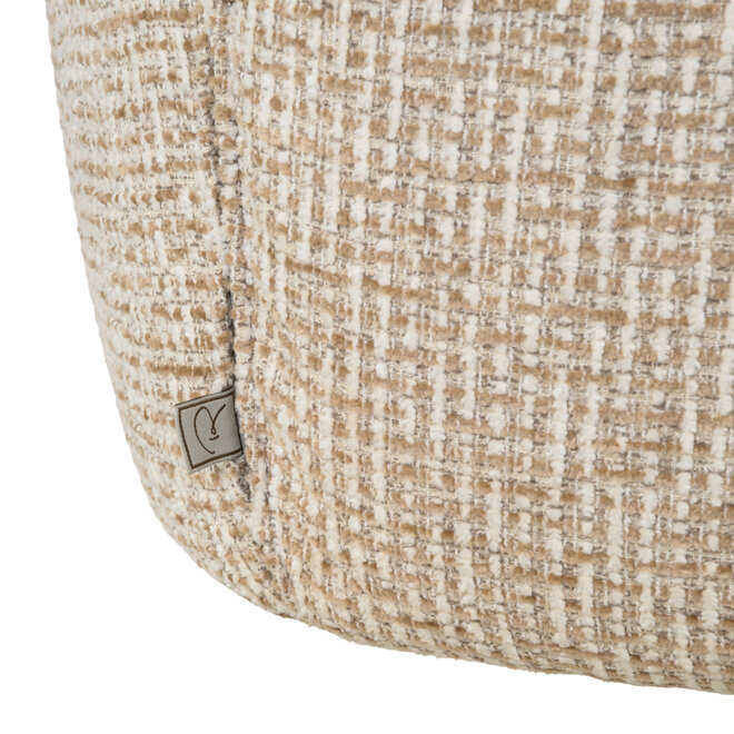 Eetkamerstoel Chase cream blockweave swivel