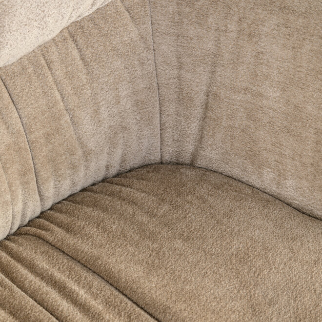 Eetkamerstoel Chase cream blockweave swivel