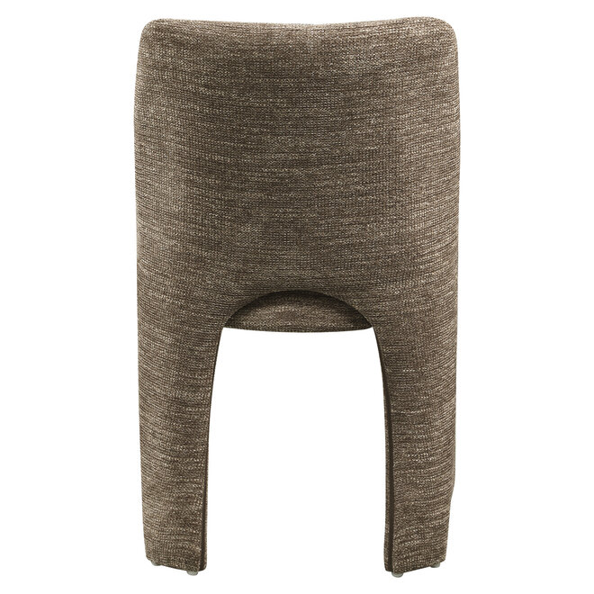 Eetkamerstoel Maya brown softweave (Set of 2)