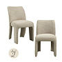Eetkamerstoel Maya natural softweave (Set of 2)