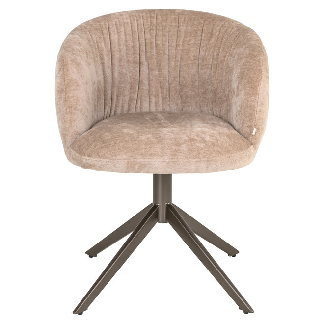 Eetkamerstoel Cassi sand soft swivel