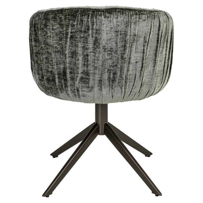 Eetkamerstoel Cassi sage chenille swivel