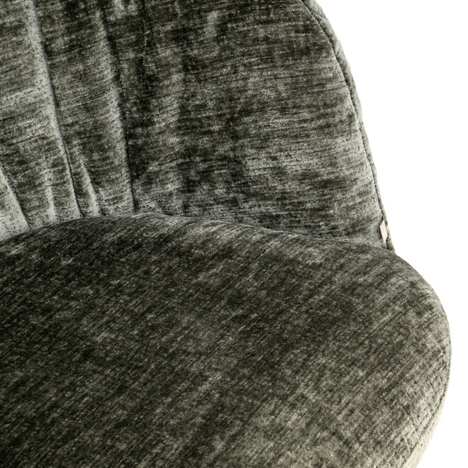 Eetkamerstoel Cassi sage chenille swivel