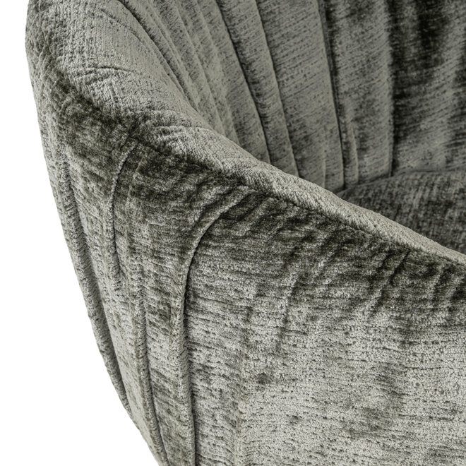 Eetkamerstoel Cassi sage chenille swivel