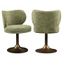 Eetkamerstoel Amely pistache softweave swivel