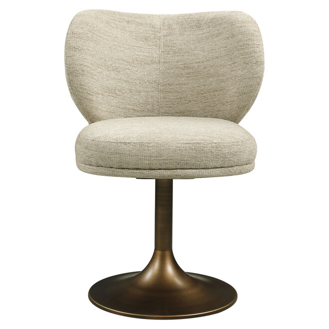 Eetkamerstoel Amely natural softweave swivel