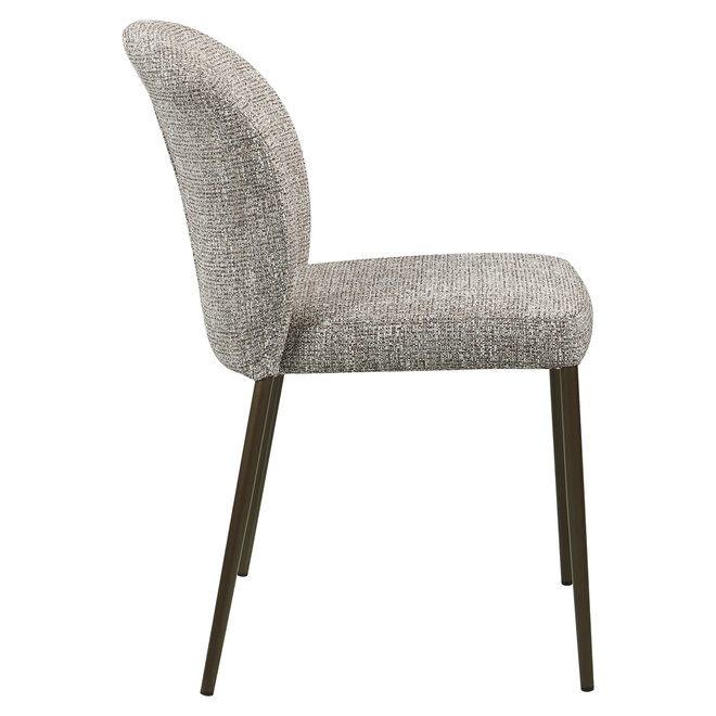 Eetkamerstoel Stacker earth tweed fire retardant (Set of 2)