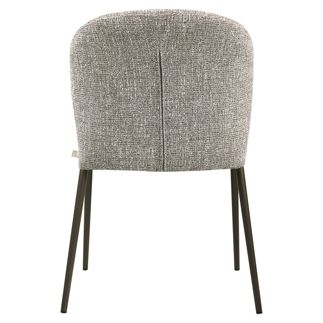 Eetkamerstoel Stacker earth tweed fire retardant (Set of 2)