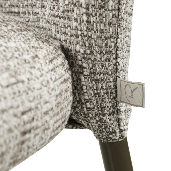 Eetkamerstoel Stacker earth tweed fire retardant (Set of 2)