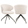 Eetkamerstoel Milly biscotti swivel