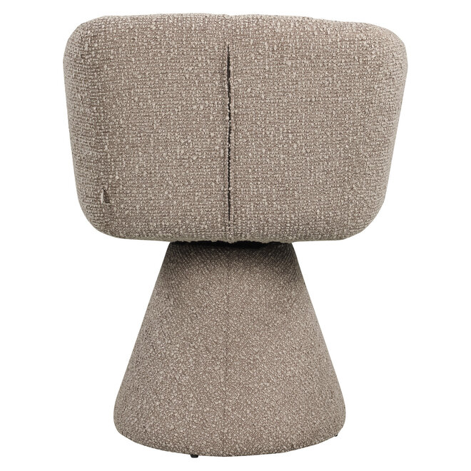 Eetkamerstoel Madeline mocca chunky swivel