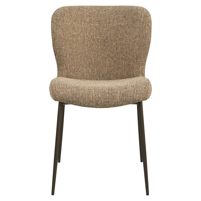 Eetkamerstoel Odarby brown tweed fire retardant (Set of 2)