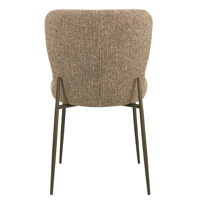 Eetkamerstoel Odarby brown tweed fire retardant (Set of 2)
