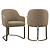 Eetkamerstoel Hadley brown tweed fire retardant