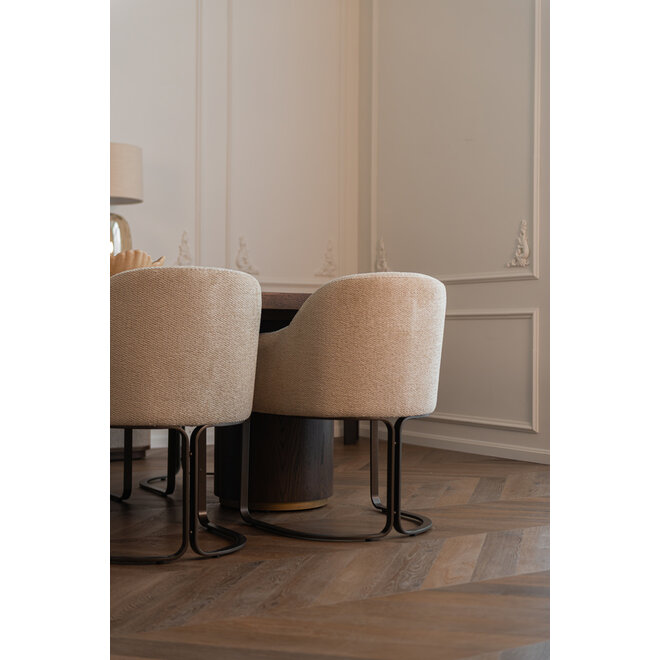 Eetkamerstoel Hadley natural boldweave fire retardant