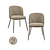 Eetkamerstoel Elvi mocca chunky fire retardant (Set of 2)