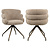 Eetkamerstoel Kayla mocca boldweave swivel