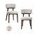 Eetkamerstoel Basker natural fancy fire retardant (Set of 2)