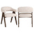 Eetkamerstoel Mori cream tweed fire retardant
