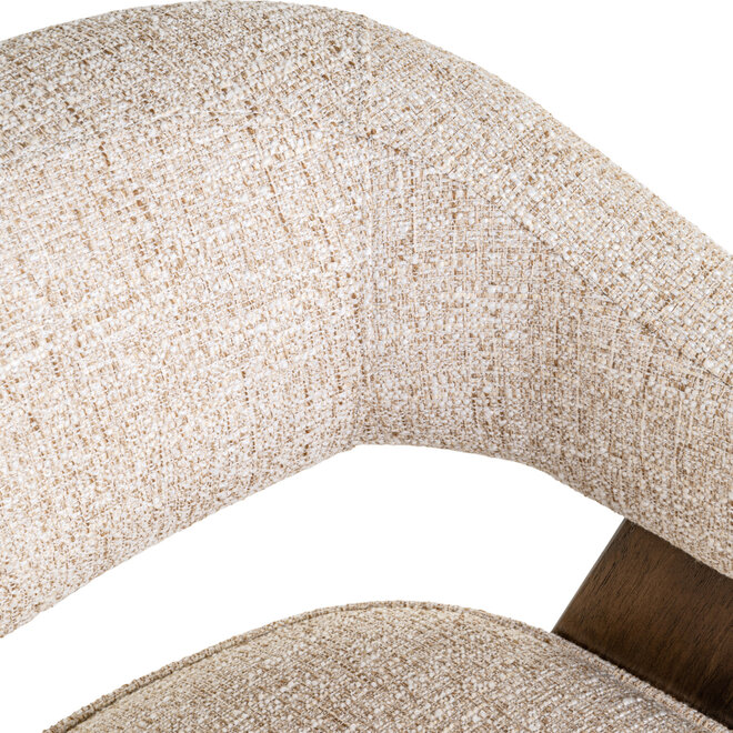 Eetkamerstoel Mori cream tweed fire retardant