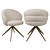 Eetkamerstoel Zendaya cayenne brown swivel fire retardant