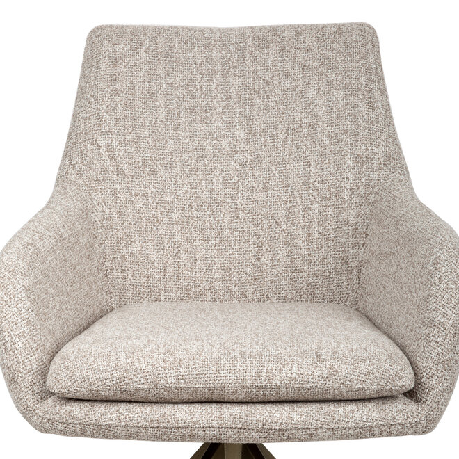 Eetkamerstoel Lisonne cayenne brown swivel fire retardant