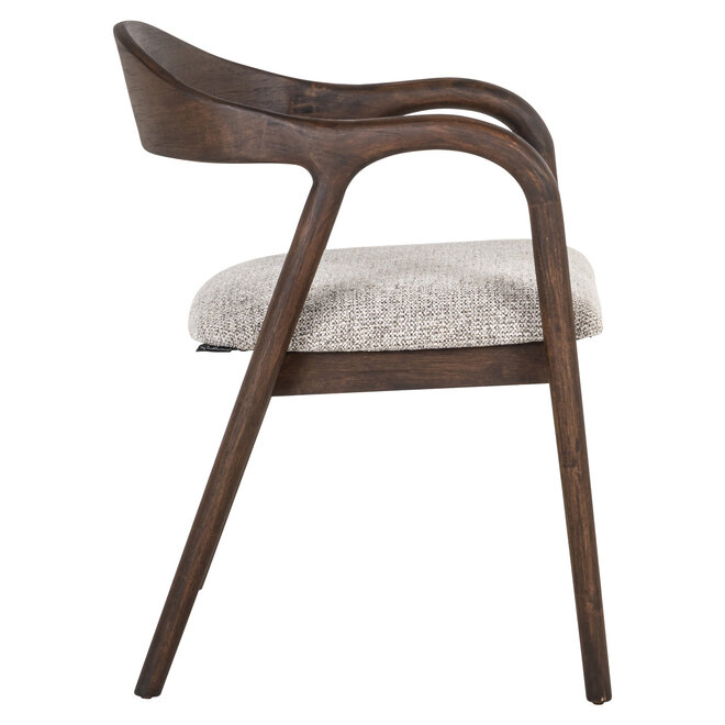 Eetkamerstoel Mihara mocca fancy fire retardant
