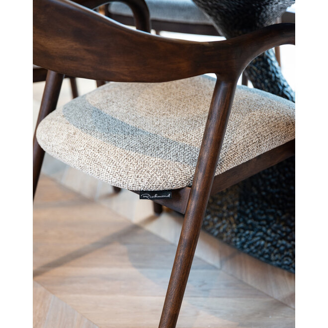 Eetkamerstoel Mihara mocca fancy fire retardant